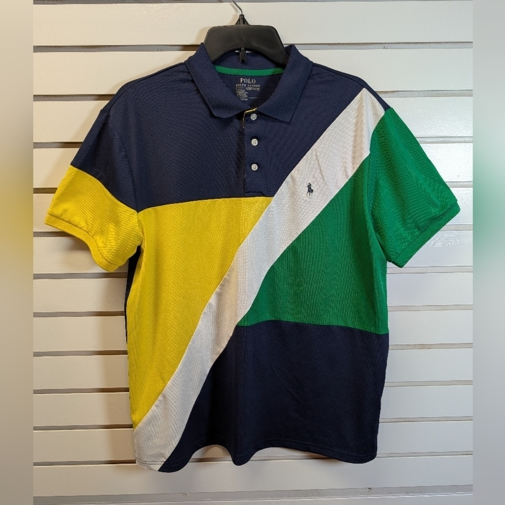 Ralph Lauren Performance Polo Men Chariots Classic Fit Golf Shirt Large NWOT - Picture 3 of 8